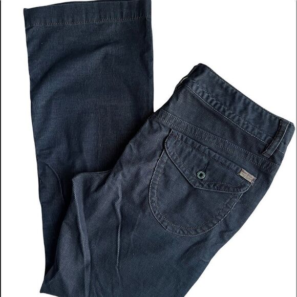 Polo Jeans Ralph Lauren Kelly Black Corduroy Mid Rise Bootcut Jeans sz 12 - Picture 3 of 7